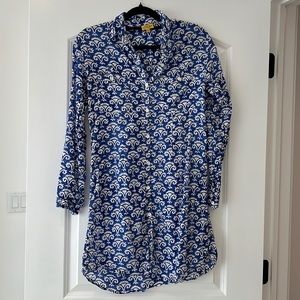 Roberta Roller Rabbit Cotton Button-down Dress